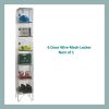 Premier 6 Door Wire Mesh Locker: Options: Nest of 1 locker, Depth: 305mm