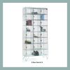 Premier 8 Door Wire Mesh Locker: Options: Nest of 3 lockers, Depth: 305mm