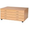Professional A1 Plan Chests: Options: Mobile, Number of Drawers: 4 Drawers