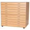 Professional A1 Plan Chests: Options: Mobile, Number of Drawers: 10 Drawers