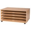 Professional A1 Paper Storage Unit Sliding Shelves: Options: Mobile, Number of Shelves: 4 Shelves