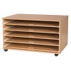 Professional A1 Paper Storage Unit Sliding Shelves: Options: Mobile, Number of Shelves: 5 Shelves