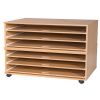 Professional A1 Paper Storage Unit Sliding Shelves: Options: Mobile, Number of Shelves: 6 Shelves