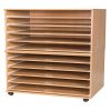 Professional A1 Paper Storage Unit Sliding Shelves: Options: Mobile, Number of Shelves: 10 Shelves