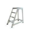 Climb-It Trade Aluminium Stepladders: Optional Extra: Without handrail, Number of Steps: 3 Steps