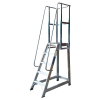 Climb-It Trade Aluminium Stepladders: Optional Extra: Without handrail, Number of Steps: 3 Steps