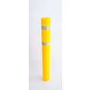 Bollard Sleeves to Protect Bollards: Options: 120mm Dia - Yellow with Reflective Strips
