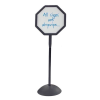 Shaped Standing Whiteboard Signs: Options: Octagon