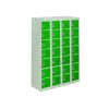 Personal Effects Lockers: Size & Colour: 1285 x 900 x 380mm - Traffic Green