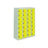 Personal Effects Lockers: Size & Colour: 1285 x 900 x 380mm - Yellow