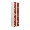 Personal Effects Lockers: Size & Colour: 1800 x 450 x 380mm - Ruby Red