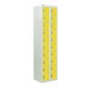 Personal Effects Lockers: Size & Colour: 1800 x 450 x 380mm - Yellow
