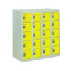 Personal Effects Lockers: Size & Colour: 940 x 900 x 380mm - Yellow