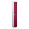 Standard Lockers - 1 Tier (1 Door): Sizes - H x W x Dmm: 1800 x 300 x 300mm, Colour: Red