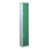 Standard Lockers - 2 Tier (2 Doors): Sizes - H x W x Dmm: 1800 x 300 x 300mm, Colour: Green