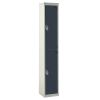 Standard Lockers - 2 Tier (2 Doors): Sizes - H x W x Dmm: 1800 x 300 x 300mm, Colour: Dark Grey
