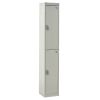 Standard Lockers - 2 Tier (2 Doors): Sizes - H x W x Dmm: 1800 x 300 x 300mm, Colour: Light Grey