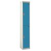 Standard Lockers - 2 Tier (2 Doors): Sizes - H x W x Dmm: 1800 x 300 x 300mm, Colour: Light Blue