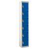 Standard Lockers - 6 Tier (6 Doors): Sizes - H x W x Dmm: 1800 x 300 x 300mm, Colour: Dark Blue