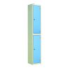 QMP Laminate Door Lockers – Durable, Secure Storage with 450mm Depth: Tiers: 2 Tier (2 Doors)