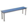 Aqua Mezzo Steel Frame Changing Room Benches with Laminate Seat: Size: 1000 x 325mm