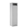 QMP Industrial Disposal Garment Lockers – Secure & Hygienic Storage for Used Workwear: Colour: Light Grey, Size H x W mm: 1800 x 380 x 450mm