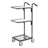 Retail Distribution Trolleys: Options: Trolley with 2 Shelves - Black