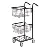 Retail Distribution Trolleys: Options: Trolley with 2 Baskets - Black