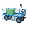 REACH General Purpose Trucks: Options: General Truck with Sides & Ends - Mesh Base - REACH Wheels