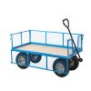 REACH General Purpose Trucks: Options: General Truck with Sides & Ends - Plywood Base - Puncture Proof Wheels
