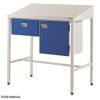 Team Leader Workstations: Options: 460mm Deep Workstation with Single Drawer & Cupboard - Flat Top
