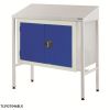 Team Leader Workstations: Options: 460mm Deep Workstation with Double Cupboard - Flat Top