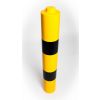 Bollard Sleeves to Protect Bollards: Options: 120mm Dia - Yellow & Black strips