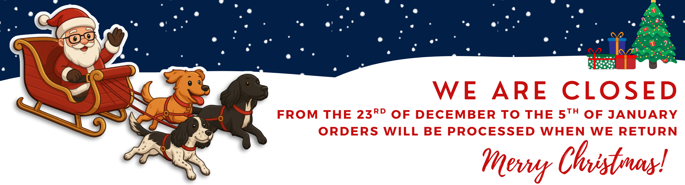 Closed For Christmas 2025