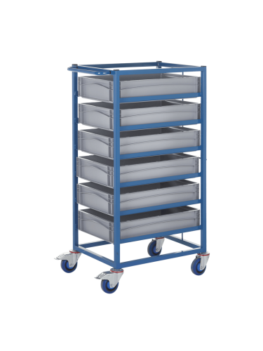 GPC Tray Rack with Containers – Durable & Mobile Storage Solution