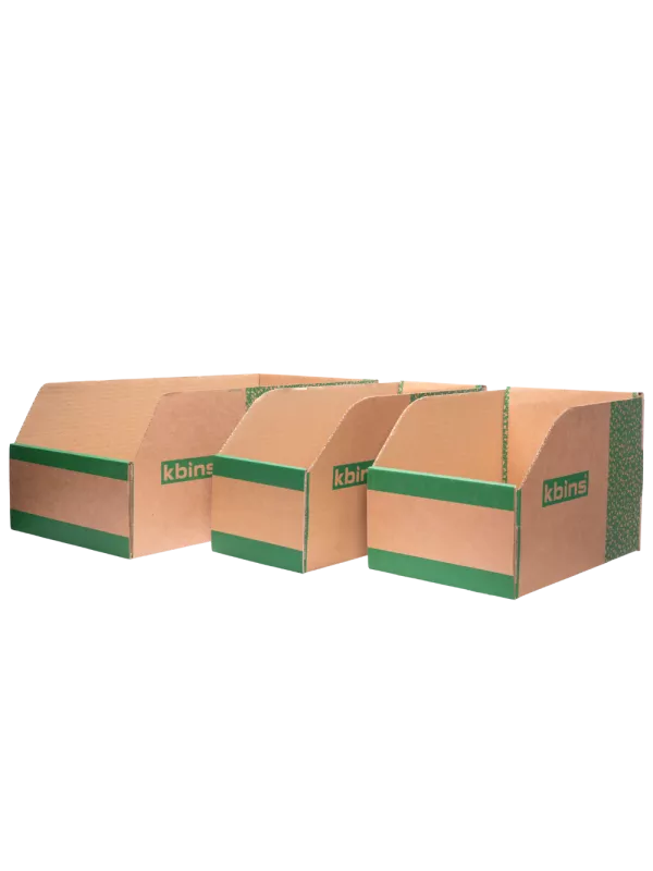 Cardboard Storage Bins Pack of 25 - B Range 200mm High