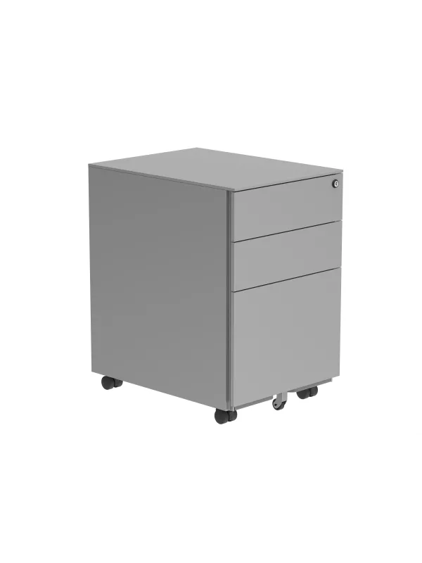 Steel Mobile Under Desk Office Storage Unit 3 Drawers