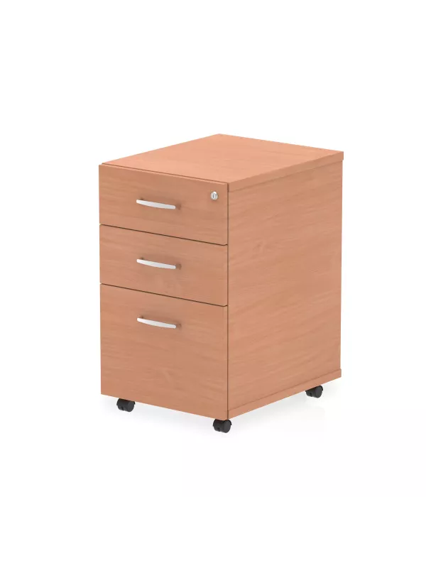 Impulse Under Desk Pedestal - 3 Drawer Mobile Pedestal