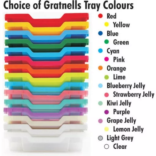 Willowbrook 10 High 10 Tray Triple Mobile Unit With Shelves