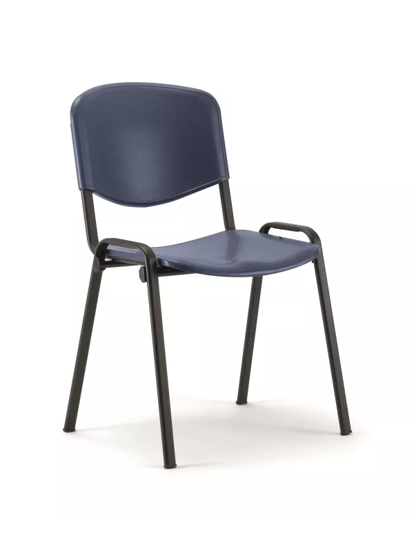 ISO Stacking Visitor/Conference Chair – Polypropylene Seat and Back