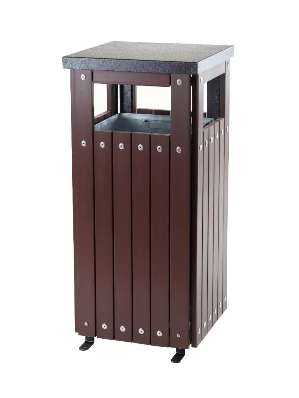 GPC Plastic Wood Effect Bin - One Compartment