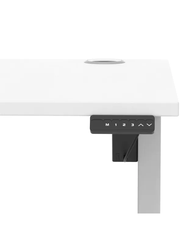 Air Lite Electric Height Adjustable Sit-Stand Desk with Cable Ports
