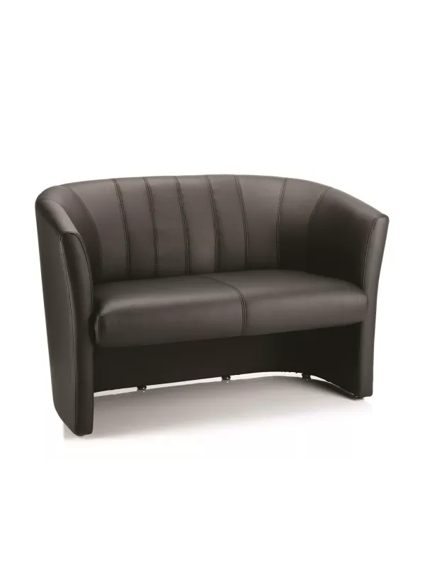 Neo Twin Tub Chair – Soft Bonded Leather or Fabric, Cushioned Reception Seating