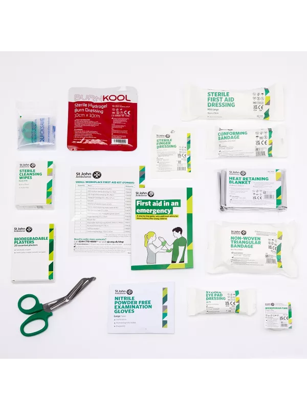 St John Ambulance Small Workplace First Aid Kit BS-8599-1:2019