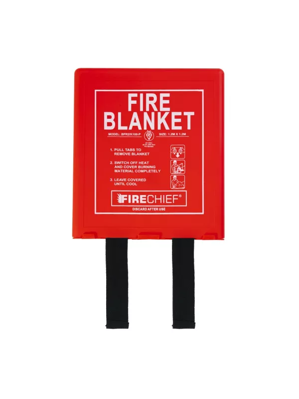 Firechief Rigid Case Fire Blanket with K100 Silicone Coated Glass Fibre BS EN 1869:2019 Certified (Premium Range)