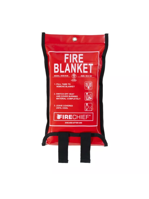 Firechief Soft Case Fire Blanket with K40 Woven Glass Fibre BS EN 1869:2019 Certified