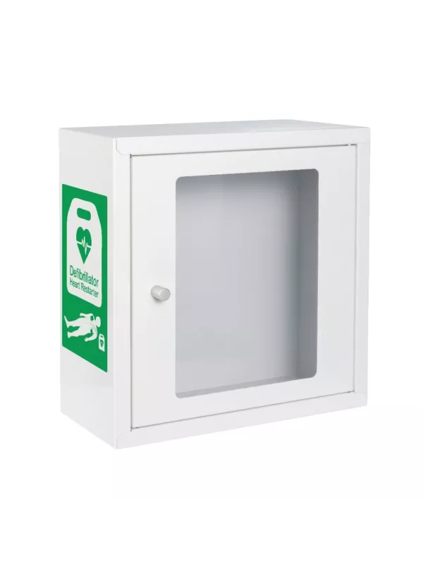 Premier White Indoor Alarmed Defibrillator Cabinet