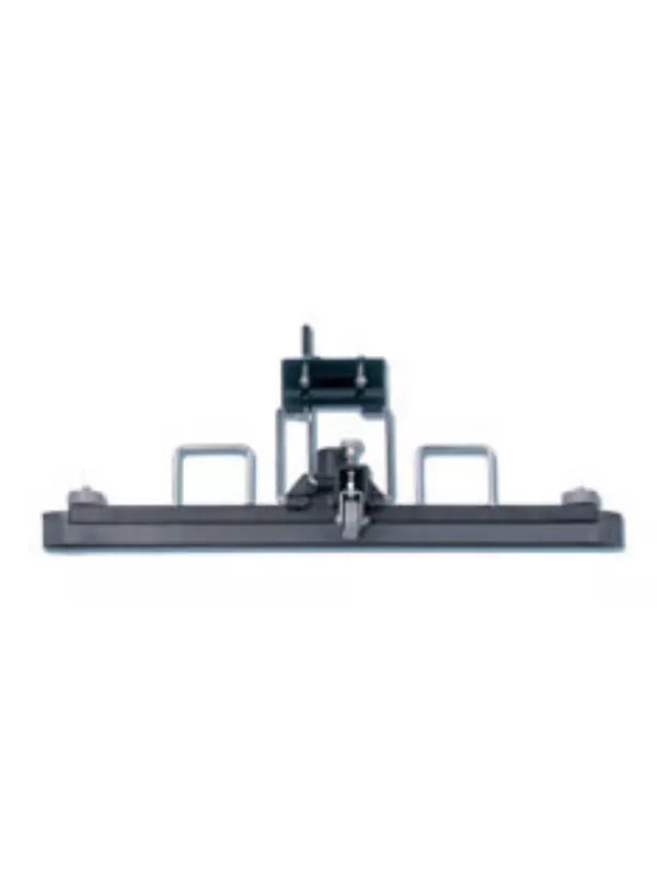 Wide vacuum cleaner floor head with brush strip for effective hard floor cleaning