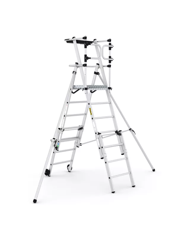 Climb-It Folding Telescopic Platform Steps with Safety Gate