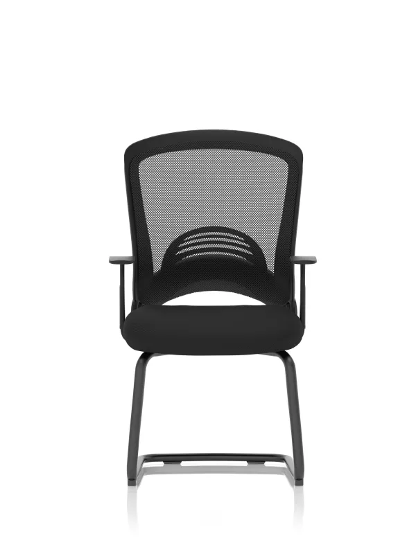 Astro Visitor Cantilever Leg Mesh Chair – Medium Back, Fabric Seat, Modern Design